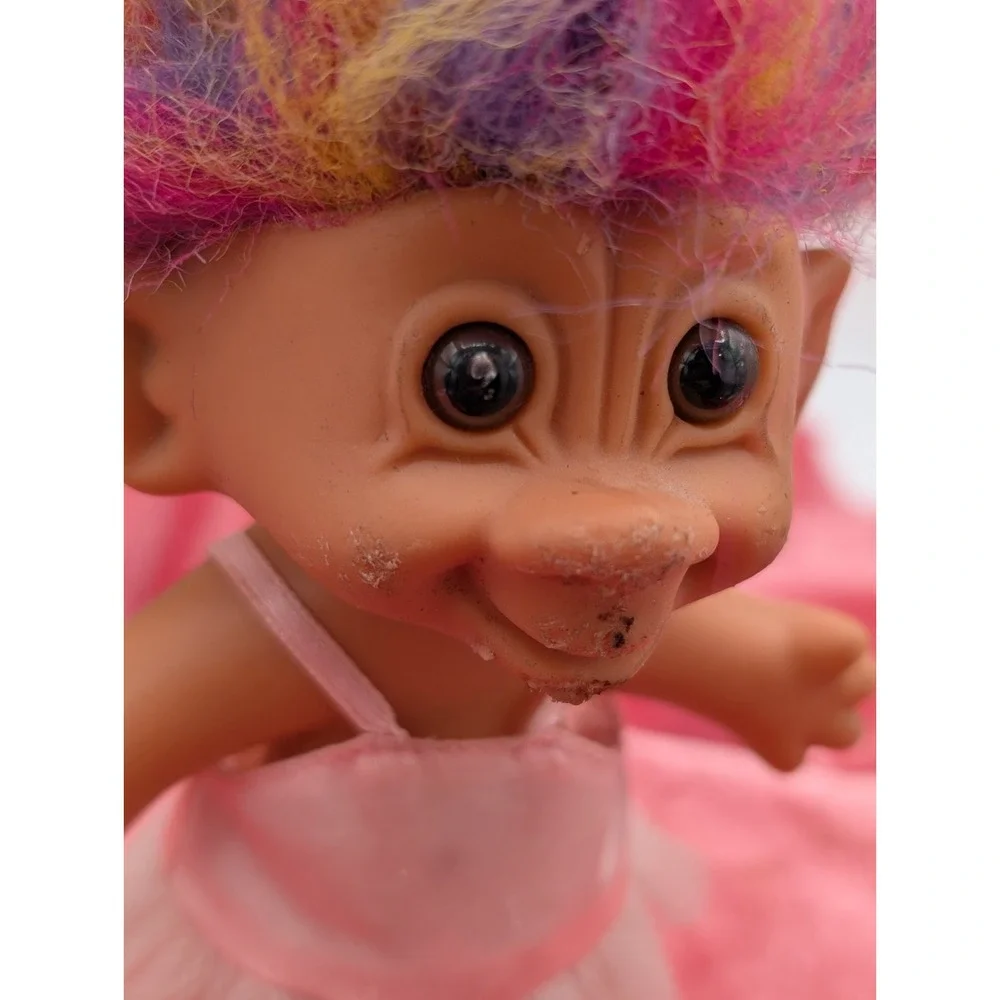 Troll Doll Pink Tutu Gem Earring 5